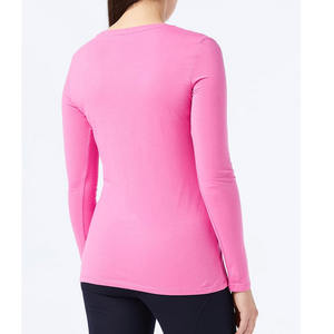 Camiseta de mujer de tendencia superior, Camiseta cómoda transpirable ajustada, ligera, superventas, camiseta de mujer a precio al por mayor - Product Image 2