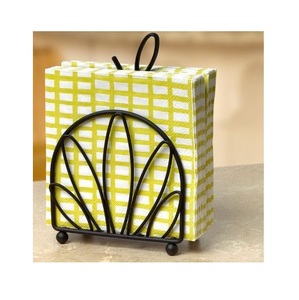 Modern wire metal tissue holder for bathroom living room kitchen counter and office <b>desk</b> with strong durable structure - Product Image 4