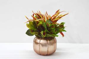 Aluminum Textured Nickel Plated Two Tone Color Flower <b>Vase</b> with Brass Fancy Stem Screwed Hot Sale Fancy Home and <b>Wedding</b> <b>Vases</b> - Product Image 6