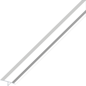 Profilo di Copertura per Giunti in Alluminio Argento Cromato mm. 14x2,5 metri. - Product Image 1
