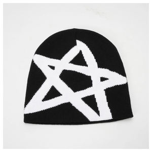 Gothic Streetwear Star Beanie Hat Winter Warm Soft Knit Skull Cap Unisex Moda al aire libre Uso diario - Product Image 1