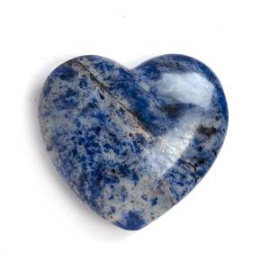 Piedra preciosa de sodalita Puffy Heart Healing Pocket Stone DE LA India - Product Image 1