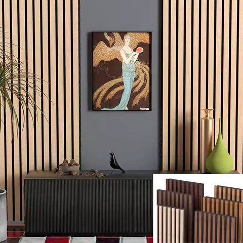 Popular Interior Decoration New Design Polyester Fiber Acoustic Panels Rubber Core Soundproof Wall Decor for Living Room School