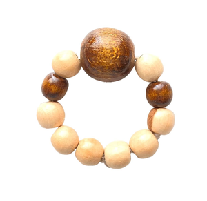 High On Demanding Wood bead Napkin Ring Holder <b>Wedding</b> Party Table Decorations Wooden Napkin Rings - Product Image 3