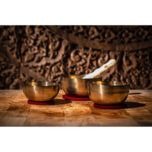 Oferta de verano, cuenco tibetano de Metal para cantar, meditación, yoga, terapia de sonido, venta al por mayor, tamaño personalizado, embalaje personalizado, cuenco para cantar, Nepal - Product Image 4