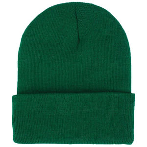 2025 moda al aire libre invierno cálido gorros de lana 100% algodón gorros Unisex para mujeres gorros de punto de Color liso - Product Image 3