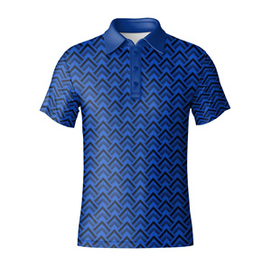 Polo de golf pour homme en polyester extensible 4 directions, contrôle de l'humidité, vêtements de sport de golf, fabrication - Product Image 4
