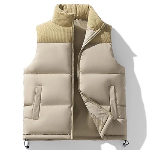 Chaleco acolchado impermeable de nailon para hombre y mujer, chaleco acolchado con logotipo personalizado, acolchado largo de algodón cálido para uso Formal en invierno y exteriores - Product Image 1