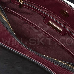 Servicio OEM, Bolso de Cuero Genuino de Moda, Impermeable, con Tres Asas y Cremallera, Diseño Nuevo, Color Sólido, para Mujer - Product Image 5