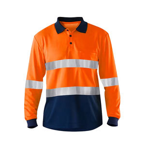 Top Selling Class 3 Polyester Long Sleeve Hi Vis Safety <b>Shirts</b> High Visibility Reflective Quick Dry Breathable - Product Image 1