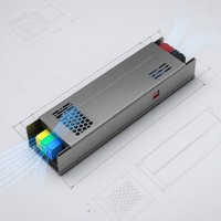 Alimentation à découpage LED 12V 24V LS-400W 100% pleine puissance, transformateur AC/DC ultra-mince avec certifications CE RoHS pour éclairage LED et CCTV