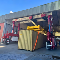 Grue à portique électrique à pneus en caoutchouc à forte capacité de charge, système de direction flexible, grue RTG pour l'industrie du transport ferroviaire