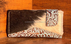 ขายดีกระเป๋าสตางค์หนังวัวขนสัตว์สำหรับผู้หญิงกระเป๋าคลัทช์หนังแกะลายกระเป๋าใส่บัตรกระเป๋าคลัทช์สไตล์ตะวันตก - Product Image 2