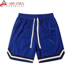 Short de jogging d'entraînement d'été personnalisable pour hommes, coton de haute qualité, maille polyester respirante, broderie 3D, logo imprimé à la taille - Product Image 6