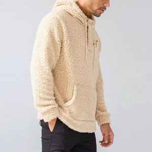 Custom Unisex Fleece <b>Sherpa</b> <b>Hoodie</b> Mens <b>Oversized</b> Hooded Winter Embroidered High Quality Zipper Warm Pullover <b>Hoodie</b> 2026 - Product Image 3