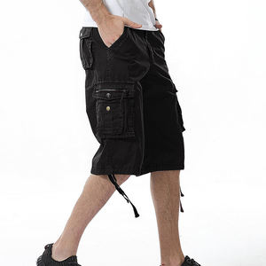 Pantalones Cortos Cargo Casuales para Hombre, Cintura Elástica, Transpirables, de Algodón, con Múltiples Bolsillos (6 Bolsillos), Nueva Llegada, Gran Venta - Product Image 4