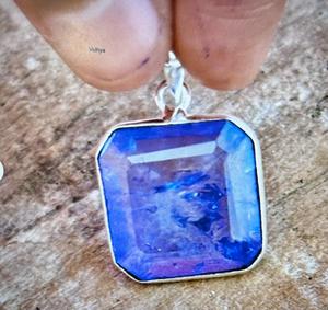 925จี้ทำมือ Tanzanite เงินสเตอร์ลิงจี้ผู้หญิงสวย - Product Image 3