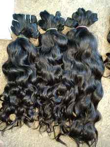 Cheveux vierges ondulés indiens Remy Cheveux humains bruts - Product Image 4