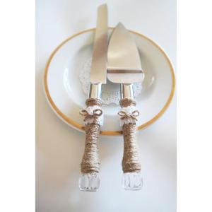 Juego de 2 piezas de metal ecológico hecho a mano de primera calidad para servir pasteles y queso, con diseño elegante y logotipo personalizable, ideal para bodas. - Product Image 6