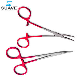 ที่จับสีแดงคุณภาพสูงสุดผลิตภัณฑ์มาใหม่โรงงานอัตราคีมผ่าตัดเหล็กโดย SUAVE เครื่องมือผ่าตัด - Product Image 6