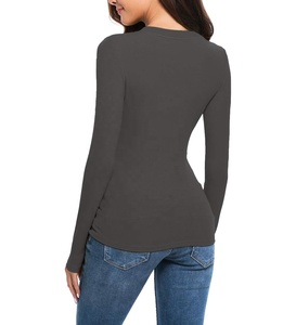 Ropa de calle Camisas de manga larga de moda Servicio OEM Hecho a medida en 100% Camisas de manga larga de algodón para mujeres con servicio OEM - Product Image 4