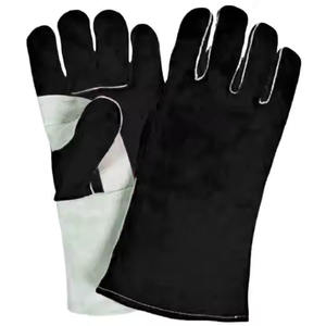 Guantes de soldadura de cuero de alta calidad hechos en Pakistán, guantes de soldadura resistentes al calor al por mayor, guantes de protección manual - Product Image 2