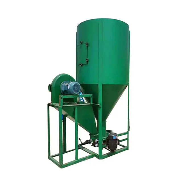Chicken farm feed crusher 500kg/hour corn mixer mill price 500 vertical grinder mixer and machine/poultry feed hammer mill