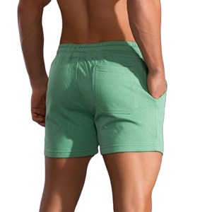 Pantalones Cortos Deportivos de Malla para Hombre, Cintura Media, Casuales, de Verano, para Exteriores, a la Moda, hasta la Rodilla, con Cordón, de Secado Rápido, Lisos, Teñidos - Product Image 4