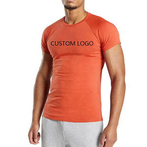 Vente en gros de vêtements de sport de course à pied personnalisés, t-shirts de fitness pour hommes, t-shirts de gym à col rond - Product Image 4