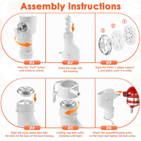 Accessoire de cuisine personnalisé pour machine à pâtes KitchenAid, accessoires pour machine à pâtes avec 7 plaques à pâtes interchangeables pour KitchenAid