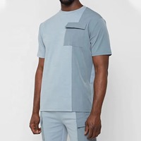 Conjunto Deportivo de Verano para Hombre, de Dos Piezas, Estampado, Transpirable, de Secado Rápido, Camiseta y Pantalones Cortos, para Gimnasio, Uso Diario, Tejido de Alta Calidad