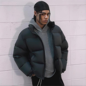 Chaqueta acolchada de invierno personalizada para hombre, chaqueta de plumón de alta calidad y a prueba de viento, chaqueta cálida de Hip Hop con soporte colorido a la moda - Product Image 1