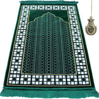 Tapis de prière musulman pour enfants, dernier design, haute qualité, personnalisable, en laine et mousse, à carreaux ou uni, confortable, antidérapant, imprimé numériquement, mignon