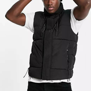 Gilet matelassé en polyester chaud de nouvelle génération OEM, veste sans manches personnalisée, décontractée, fermeture éclair, vêtements d'extérieur pour hommes, automne - Product Image 1