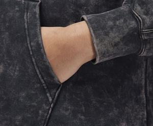 Vente en gros de sweat à capuche surdimensionné en coton polaire pour hommes personnalisé pull délavé à l'acide avec techniques brodées grande taille pour l'hiver - Product Image 5