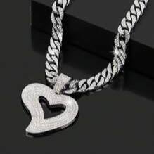 Pendentifs personnalisés pour hommes avec lettre, sertis de diamants Moissanite VVS, en argent sterling 925 plaqué or blanc, certifiés IGI, style vintage - Product Image 4