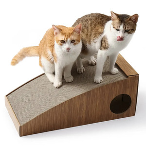 บอร์ดลับเล็บแมวทรงสามเหลี่ยมสะพานโค้งทนทานพับได้อย่างยั่งยืนในร่มสำหรับสัตว์เลี้ยง - Product Image 3