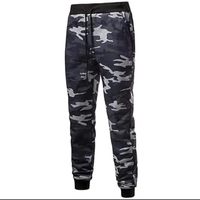 Haute qualité 100% coton hommes solide survêtement grande taille décontracté ensemble-hiver imprimé sweat à capuche pantalons de survêtement pour l'entraînement