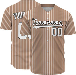 เสื้อเบสบอลสำหรับผู้ชายชุดซอฟท์บอลผ้าโพลีเอสเตอร์ลายทางระบายอากาศกระดุมสำหรับผู้ชาย - Product Image 4