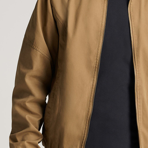 Custom Designed High Quality <b>Thin</b> Canvas Bomber <b>Jackets</b> Durable Stand Collar Available for Bulk Orders - Product Image 3