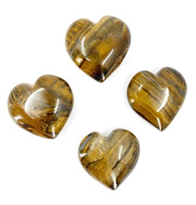 Mini Corazones de Ojo de Tigre Marrón en Forma de Corazón, Más Vendidos, para Sanación del Amor, Meditación y Decoración - Product Image 2