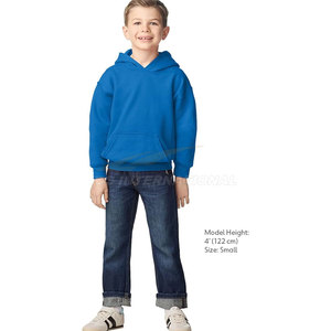 Sudadera clásica con capucha para jóvenes Material polar suave con puños acanalados Diseño de lavado a máquina para máxima comodidad y durabilidad - Product Image 3