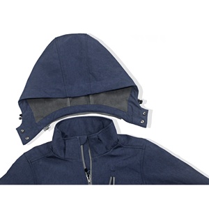 Wholesale Women's Softshell <b>Jacket</b> <b>Waterproof</b> Polyester Softshell <b>Jacket</b> with Removeable Hood Windproof <b>Winter</b> <b>jacket</b> - Product Image 2