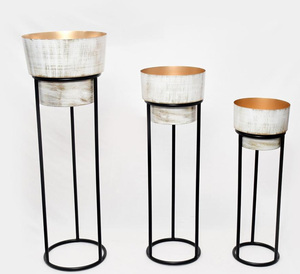 Produit de qualité supérieure pour jardin hôtel décor à la maison jardinière luxe maison jardin hôtel sol métal Pot de fleur. - Product Image 2