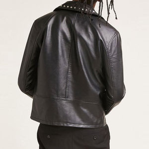 Hot Selling Winter <b>Men</b> <b>Slim</b> <b>Fit</b> Leather <b>Jackets</b> Outerwear Customized Design Leather <b>Jackets</b> - Product Image 3