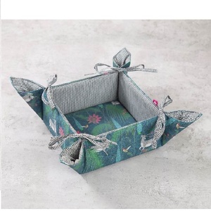 Cesta de pan de alta calidad con aspecto tradicional, cesta de algodón con rayas de fábrica india, venta directa de fábrica, cestas de pan premium - Product Image 2