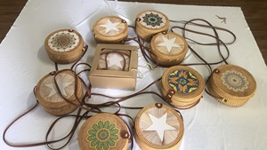 Nouveau design 2024 sac à cône creux panier en rotin sacs à main de rangement pour femmes - Product Image 6