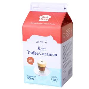 Proveedor Mayorista de Exportación, Envío Rápido, OEM/ODM, Crema de Postre de Caramelo Toffee HALAL de Excelente Calidad, para Café, Té con Leche, 500G - Product Image 1
