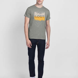 Camisetas Estampadas de Corte Regular a Precio Razonable, Estilo Casual, Ropa Deportiva, Poliéster/Algodón de Moda, Secado Rápido y Transpirable - Product Image 3