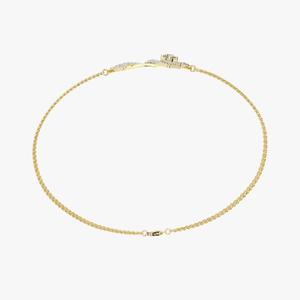 Nueva llegada de alta calidad de la pulsera de tenis de las mujeres 10K 14K oro amarillo Moissanite diamante redondo para las mujeres - Product Image 2